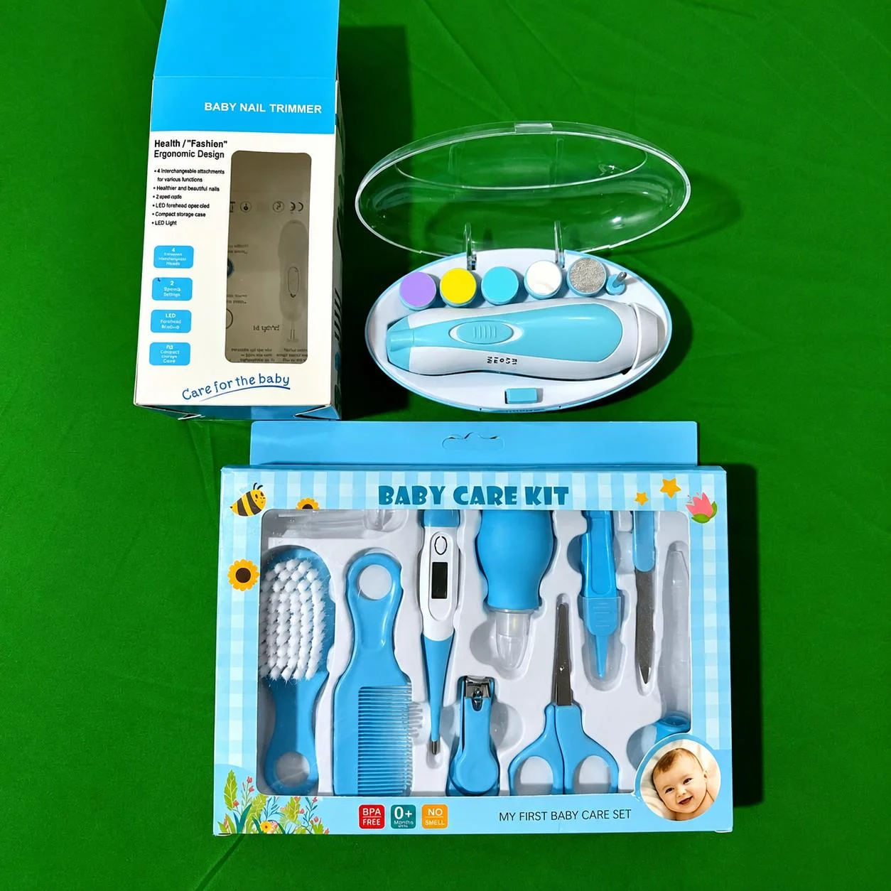 Safe Baby Nail Trimmer & 10-Piece Care Kit – Complete Newborn Grooming Set